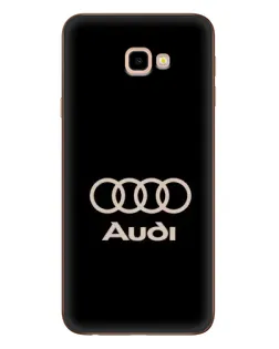 Чехол для Samsung Galaxy J4 Plus (J4+, J415) с картинкой «Audi — золотой логотип» Чехол для Samsung Galaxy J4 Plus (J4+, J415) с картинкой «Audi — золотой логотип»