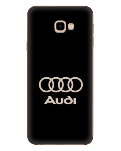 Чехол для Samsung Galaxy J4 Plus (J4+, J415) с картинкой «Audi — золотой логотип»
