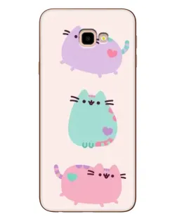 Чехол для Samsung Galaxy J4 Plus (J4+, J415) с картинкой «Pusheen трио»