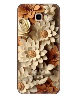 Чехол для Samsung Galaxy J4 Plus (J4+, J415) с картинкой «Бежевый флористический декор»