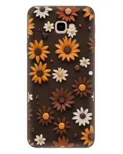 Чехол для Samsung Galaxy J4 Plus (J4+, J415) с картинкой «Узор из маленьких подсолнухов»