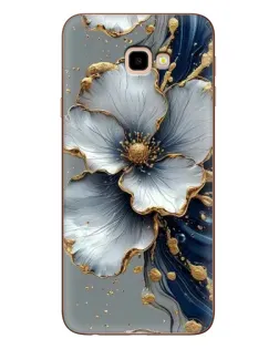 Чехол для Samsung Galaxy J4 Plus (J4+, J415) с картинкой «Белый цветок и золотой флюид»
