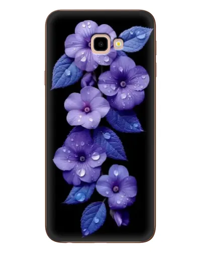 Чехол для Samsung Galaxy J4 Plus (J4+, J415) с картинкой «Фиолетовые цветы с росою» Чехол для Samsung Galaxy J4 Plus (J4+, J415) с картинкой «Фиолетовые цветы с росою»