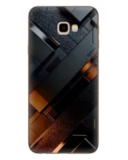 Чехол для Samsung Galaxy J4 Plus (J4+, J415) с картинкой «Черные геометрические блоки»