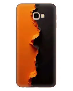 Чехол для Samsung Galaxy J4 Plus (J4+, J415) с картинкой «Оранжевый разлом»