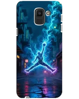 Чохол для Samsung Galaxy J6 2018 (J600F) з картинкою «Jordan Gold Jumpman»