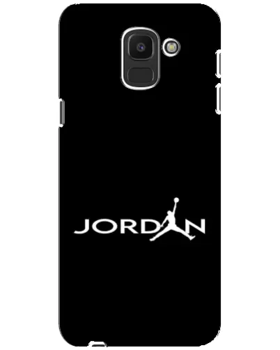 Чехол для Samsung Galaxy J6 2018 (J600F) с картинкой «Jordan White Logo»