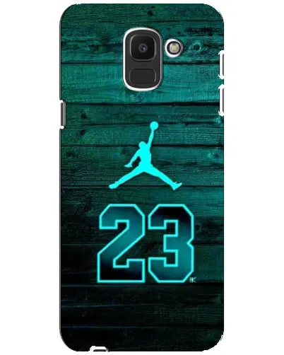 Чехол для Samsung Galaxy J6 2018 (J600F) с картинкой «Jordan Cyan 23»