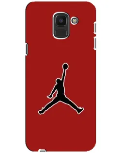 Чехол для Samsung Galaxy J6 2018 (J600F) с картинкой «Jordan Red Back»