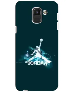 Чехол для Samsung Galaxy J6 2018 (J600F) с картинкой «Jordan Blue Fire»