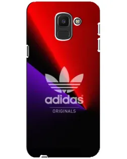 Чохол для Samsung Galaxy J6 2018 (J600F) з картинкою «Adidas Red Neon»