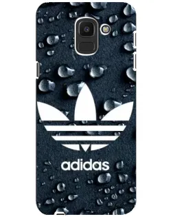 Чохол для Samsung Galaxy J6 2018 (J600F) з картинкою «Adidas Trefoil Blue»