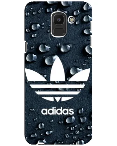Чехол для Samsung Galaxy J6 2018 (J600F) с картинкой «Adidas Trefoil Blue»