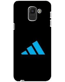 Чехол для Samsung Galaxy J6 2018 (J600F) с картинкой «Adidas Cyan Logo»
