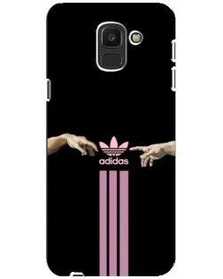 Чехол для Samsung Galaxy J6 2018 (J600F) с картинкой «Adidas Hands»