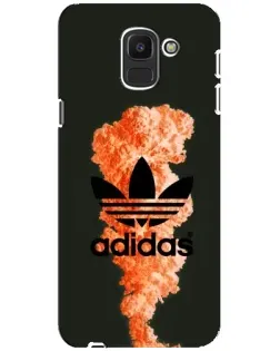 Чехол для Samsung Galaxy J6 2018 (J600F) с картинкой «Adidas Classic White»