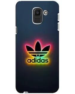Чехол для Samsung Galaxy J6 2018 (J600F) с картинкой «Неоновый Adidas»