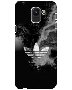 Чехол для Samsung Galaxy J6 2018 (J600F) с картинкой «Абстрактный дым Adidas»
