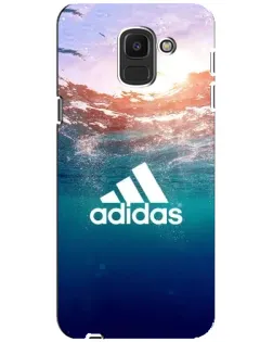Чехол для Samsung Galaxy J6 2018 (J600F) с картинкой «Океанская глубина адидас»
