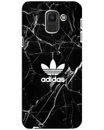 Чехол для Samsung Galaxy J6 2018 (J600F) с картинкой «Белый мрамор Adidas»