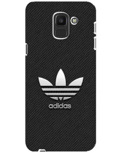 Чехол для Samsung Galaxy J6 2018 (J600F) с картинкой «Adidas Карбоновая текстура»