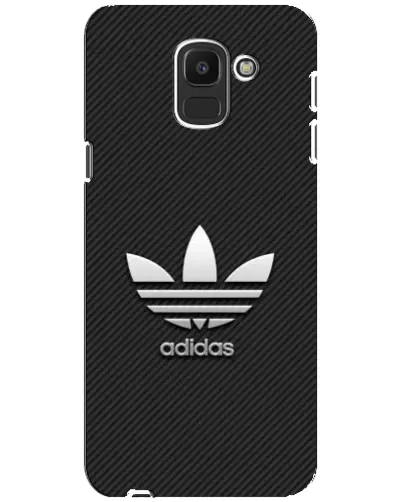 Чехол для Samsung Galaxy J6 2018 (J600F) с картинкой «Adidas Карбоновая текстура»
