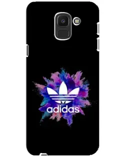 Чехол для Samsung Galaxy J6 2018 (J600F) с картинкой «Взрыв красок Adidas»