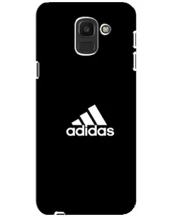 Чехол для Samsung Galaxy J6 2018 (J600F) с картинкой «Черная классика Adidas»