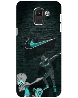 Чохол для Samsung Galaxy J6 2018 (J600F) з картинкою «Спортивний арт Nike»