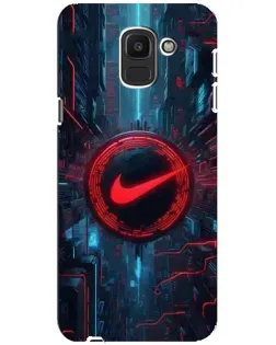 Чехол для Samsung Galaxy J6 2018 (J600F) с картинкой «Техногенный стиль Nike»