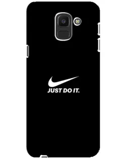 Чехол для Samsung Galaxy J6 2018 (J600F) с картинкой «Минимализм от Nike»