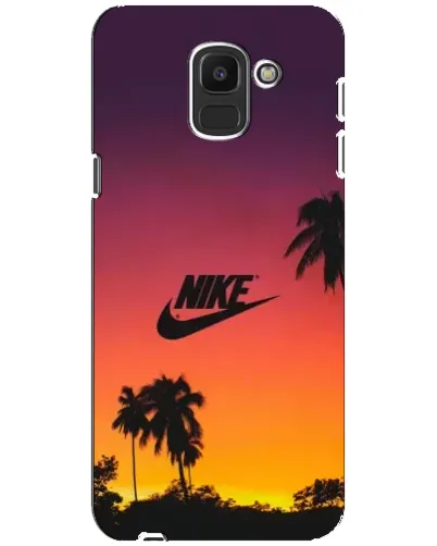 Чехол для Samsung Galaxy J6 2018 (J600F) с картинкой «Nike на закате солнца»