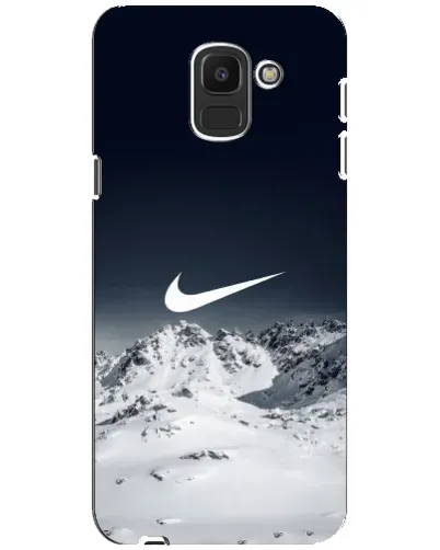 Чехол для Samsung Galaxy J6 2018 (J600F) с картинкой «Nike — зимние горы»