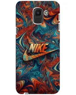 Чехол для Samsung Galaxy J6 2018 (J600F) с картинкой «Nike в абстракции»