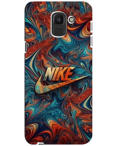 Чехол для Samsung Galaxy J6 2018 (J600F) с картинкой «Nike в абстракции»