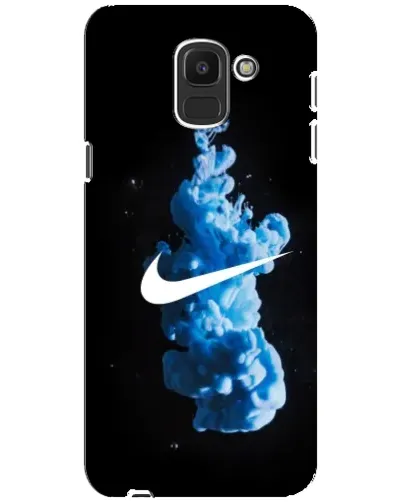 Чехол для Samsung Galaxy J6 2018 (J600F) с картинкой «Nike и синий дым»