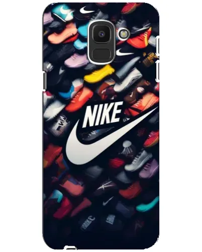 Чехол для Samsung Galaxy J6 2018 (J600F) с картинкой «Коллекция кроссовок Nike»