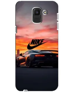 Чехол для Samsung Galaxy J6 2018 (J600F) с картинкой «Nike и суперкар»