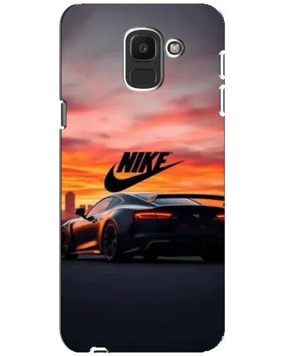 Чехол для Samsung Galaxy J6 2018 (J600F) с картинкой «Nike и суперкар»