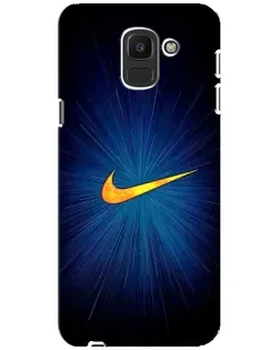 Чохол для Samsung Galaxy J6 2018 (J600F) з картинкою «Синій пульс Nike»