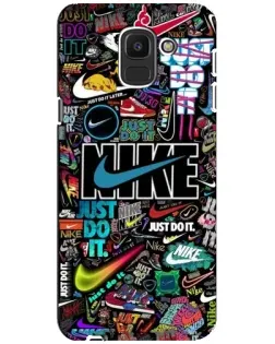 Чохол для Samsung Galaxy J6 2018 (J600F) з картинкою «Яскравий колаж Nike»