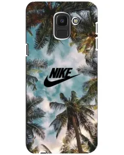 Чохол для Samsung Galaxy J6 2018 (J600F) з картинкою «Тропічний принт Nike»
