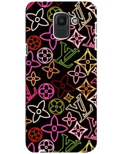 Чохол для Samsung Galaxy J6 2018 (J600F) з картинкою «Неоновий мікс Nike»