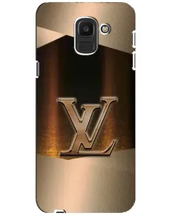Чехол для Samsung Galaxy J6 2018 (J600F) с картинкой «LV — золотое сияние»