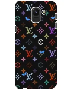Чехол для Samsung Galaxy J6 2018 (J600F) с картинкой «Цветная монограмма LV»