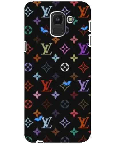 Чехол для Samsung Galaxy J6 2018 (J600F) с картинкой «Цветная монограмма LV»