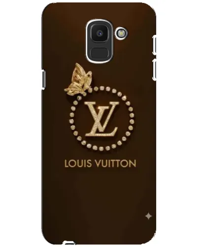 Чехол для Samsung Galaxy J6 2018 (J600F) с картинкой «LV — золотая печать»