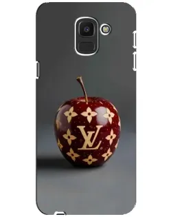 Чехол для Samsung Galaxy J6 2018 (J600F) с картинкой «Красное яблоко LV»