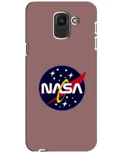 Чехол для Samsung Galaxy J6 2018 (J600F) с картинкой «NASA — ретро космос»
