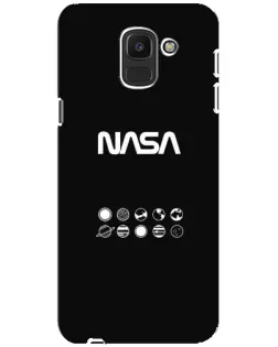 Чехол для Samsung Galaxy J6 2018 (J600F) с картинкой «NASA — технический принт»